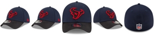 New Era Men's Navy, Black Houston Texans 2021 NFL Sideline Road 39THIRTY Flex Hat